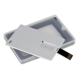Imagen Alternativa Usb Pendrive 16Gb Credit Card Plateado. 5
