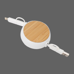 Imagen Alternativa Connect Multicargador Retráctil 4 en 1 de Abs/Bamboo 2