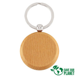 Imagen Alternativa Llavero Redondo de Madera 1