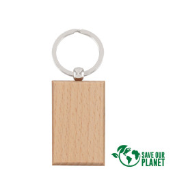 Imagen Alternativa Llavero Rectangular de Madera 1