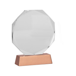 Imagen Alternativa Trofeo Galvano de Cristal Rune con Base Encobrizada. 4