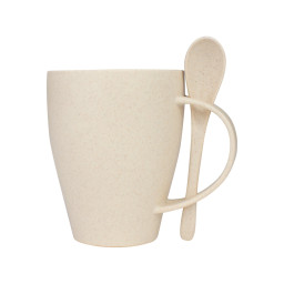 Imagen Alternativa Mug de Caña de Trigo con Cuchara 400Cc 6