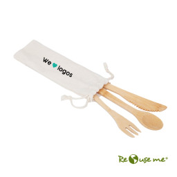 Imagen Alternativa Set Cutlery Bamboo 10