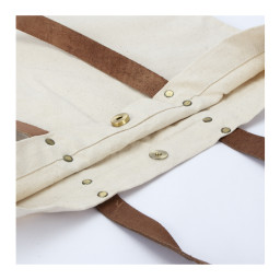 Imagen Alternativa Bolsa de Compras 10Oz Canvas Asas Cuero 7