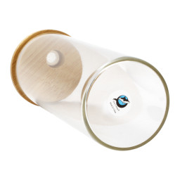 Imagen Alternativa Botella Vidrio Borosilicato Sublimación, Tapa Bamboo 500Cc 15