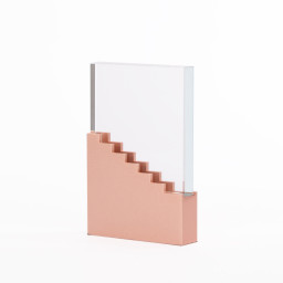 Imagen Alternativa Trofeo de Acero Encobrizado y Cristal Ladder 1