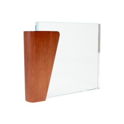 Imagen Alternativa Trofeo Galvano de Madera y Cristal Lewis 3