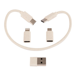 Imagen Alternativa Connect Multicargador 6 en 1 de Bamboo y Trigo. 5