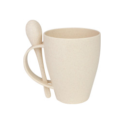 Imagen Alternativa Mug de Caña de Trigo con Cuchara 400Cc 2