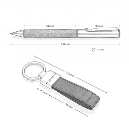 Imagen Alternativa Set Kalani: Bolígrafo y Llavero 3