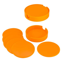 Imagen Alternativa Set de Posavasos Plásticos Redondos 6