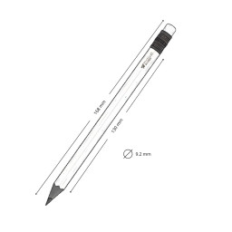 Imagen Alternativa Lápiz Grafito Ubud con Goma de Borrar 5