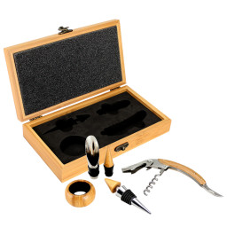 Imagen Alternativa Set de Vino de Bamboo 3