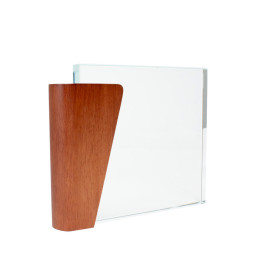 Imagen Alternativa Trofeo Galvano de Madera y Cristal Lewis 1