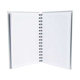 Imagen Alternativa Cuaderno Matemáticas Tapa Dura Plateada. 4